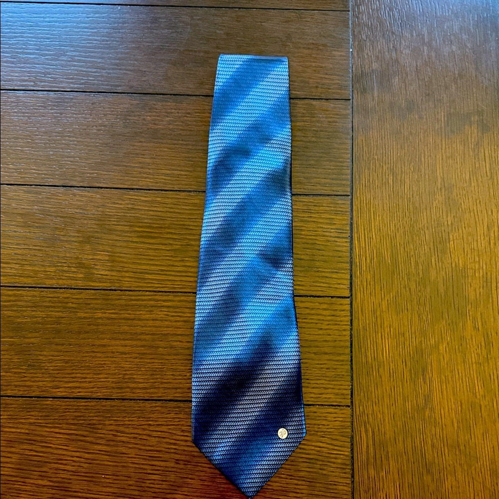 Vintage Gianni Versace Blue Silk Tie